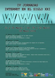 cartel jornadas internet siglo XX1