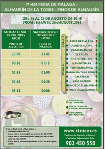 HORARIOS FERIA 2014