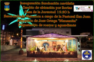 cartel posible cambio de lugar acto Navidad