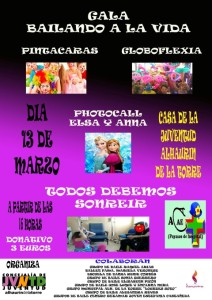 gala benefica domingo 13 marzo