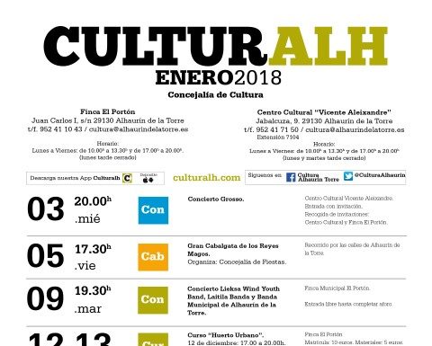 Primera Agenda Cultural del año 2018
