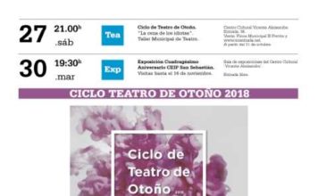 Agenda Culturalh de septiembre