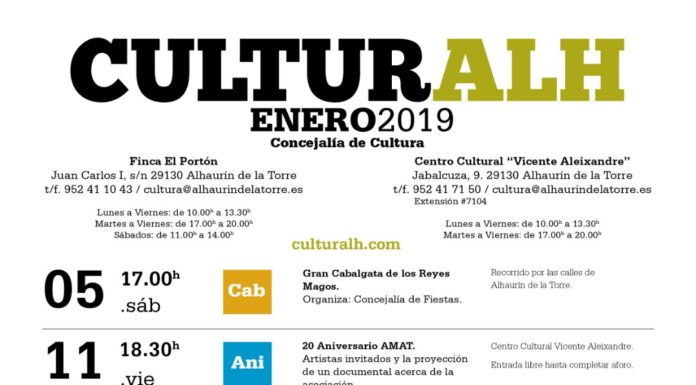 Agenda Cultural Enero’19