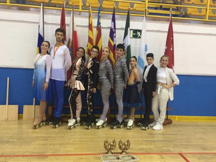 Cuatro podios para el patinaje artístico de Alhaurín de la Torre en el Campeonato de España de Parejas