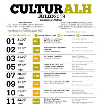 Agenda Culturalh Julio 2019