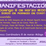 Adelante Alh. De La Torre (IU, Podemos e Independientes) anima a los vecinos y vecinas del municipio a participar en la manifestación del próximo #8M