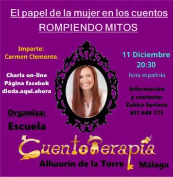‘El papel de la mujer en los cuentos: Rompiendo mitos’, conferencia on-line para mañana viernes