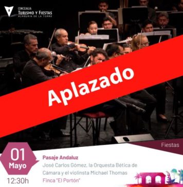 Aplazado hasta verano el concierto ‘Pasaje Andaluz’ que estaba programado para pasado mañana sábado