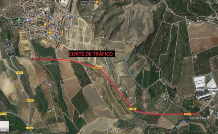 plano corte carretera torrealqueria