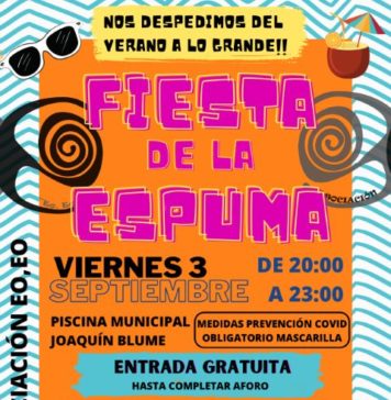 “Eo,Eo” clausurará el Verano con una fiesta de la espuma