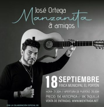 José Ortega Manzanita actuará en Alhaurín de la Torre junto a un elenco de extraordinarios artistas