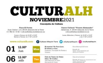 Programación Culturalh noviembre y avance de diciembre