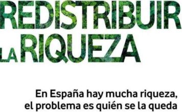Si España es cada vez más rica, hay que redistribuir la riqueza