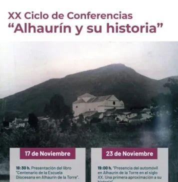 Mañana comienza el XX Ciclo de Conferencias ‘Alhaurín y su Historia’