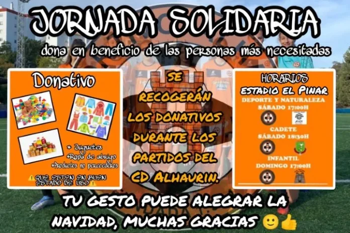 Jornada Solidaria del CD Alhaurín en el Estadio El Pinar