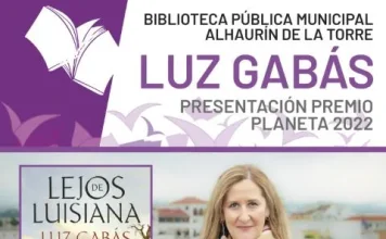 La ganadora del Premio Planeta 2022 visitará mañana Alhaurín de la Torre