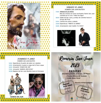 La Romería de San Juan mantiene el formato de dos días y contará con varios conciertos