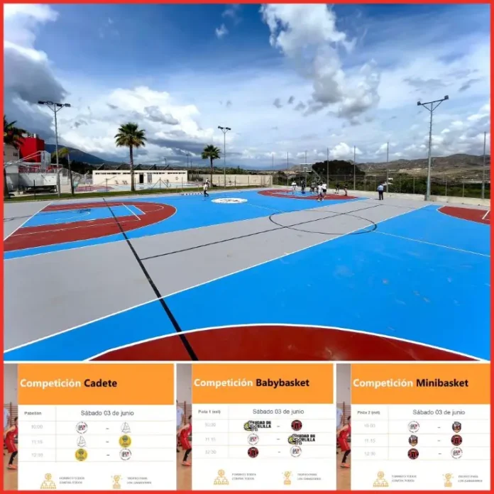 Puesta de largo de las nuevas instalaciones deportivas de El Pinar con el mejor basket malagueño de cantera