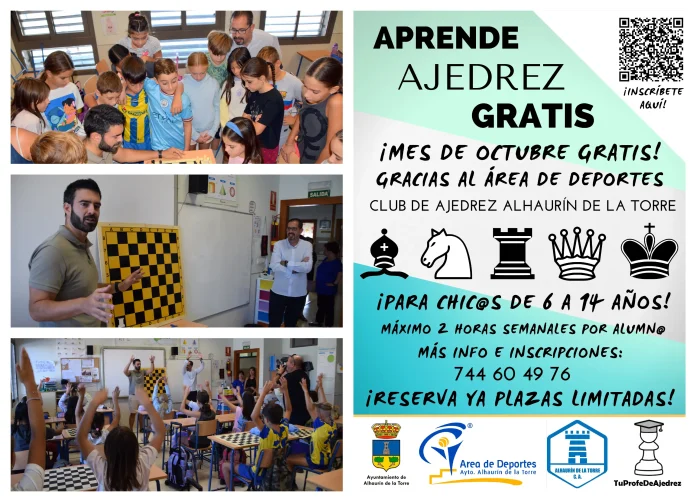 La enseñanza del ajedrez regresa a los colegios de Alhaurín de la Torre