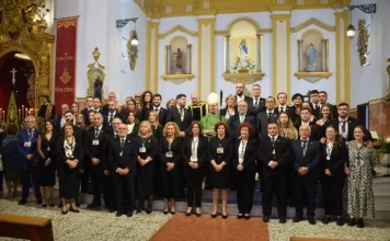 El Obispo de Málaga preside la Eucaristía en La Iglesia en una maratoniana Jornada de las Cofradías de la Soledad