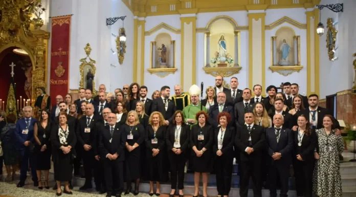 El Obispo de Málaga preside la Eucaristía en La Iglesia en una maratoniana Jornada de las Cofradías de la Soledad