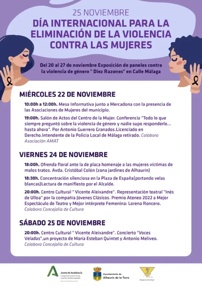 22 noviembre actos en torno al 25-N_11_20_2023