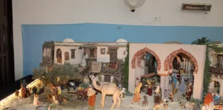 Multitudinario estreno del Belén de Santa Amalia, que incluye varios lugares emblemáticos de Alhaurín de la Torre