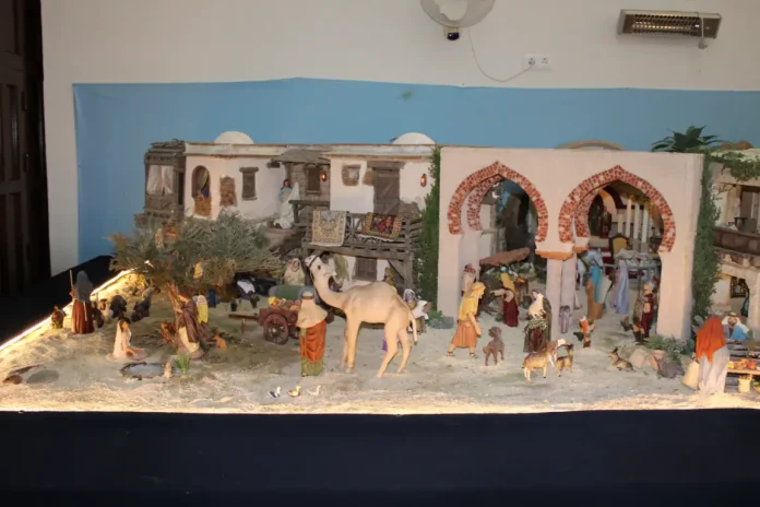 Multitudinario estreno del Belén de Santa Amalia, que incluye varios lugares emblemáticos de Alhaurín de la Torre