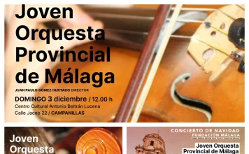 La JOPMA ofrecerá un concierto de Navidad junto a la Coral Santa María de la Victoria en la Catedral de Málaga el 15 de diciembre