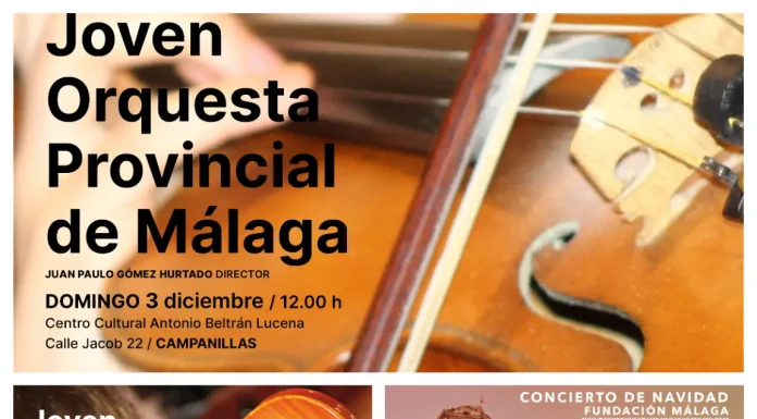 La JOPMA ofrecerá un concierto de Navidad junto a la Coral Santa María de la Victoria en la Catedral de Málaga el 15 de diciembre La JOPMA ofrecerá un concierto de Navidad junto a la Coral Santa María de la Victoria en la Catedral de Málaga el 15 de diciembre