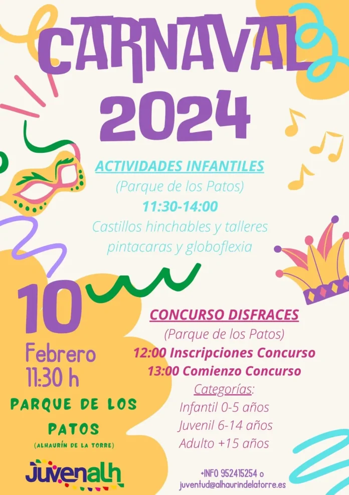 10 de febrero Carnaval 2024_01_26_2024 Una fiesta infantil y un concurso de disfraces, grandes reclamos del Carnaval 2024