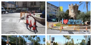 A punto de comenzar la construcción de la rotonda en el cruce de la travesía con Jardines de Alhaurín