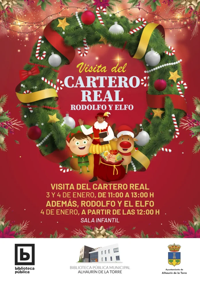 "Encuentro Mágico de Navidad en la Biblioteca: El Cartero Real y Compañía Esperan las Cartas de los Pequeños"