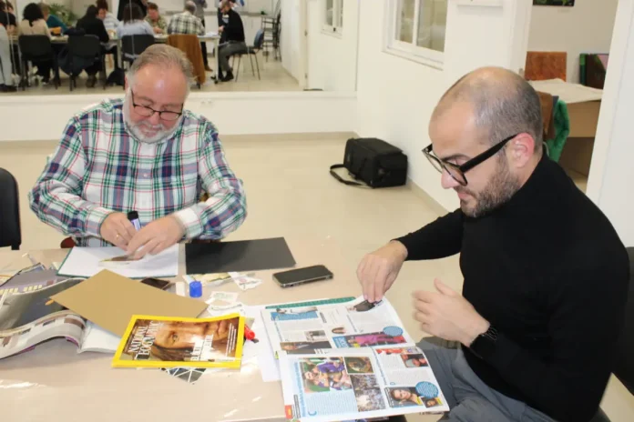 Vecinalh celebra un original Taller de Collage en La Sede Social del Barrio Viejo