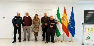 El equipo de Seguridad Ciudadana, Policía Local y Protección Civil visita la sede del 112