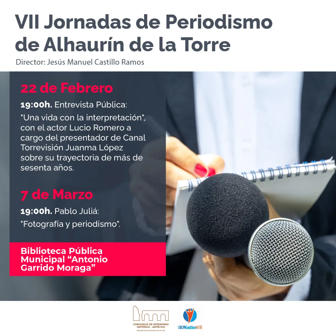El fotógrafo Pablo Juliá pone el cierre a las VII Jornadas  de Periodismo de Alhaurín de la Torre
