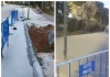 El Ayuntamiento mejora la acera frente al colegio Maruja Mallo de Taralpe