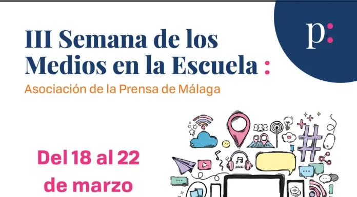La Asociación de la Prensa de Málaga celebra la III Semana de los Medios en la Escuela del 18 al 22 de marzo con una veintena de actividades