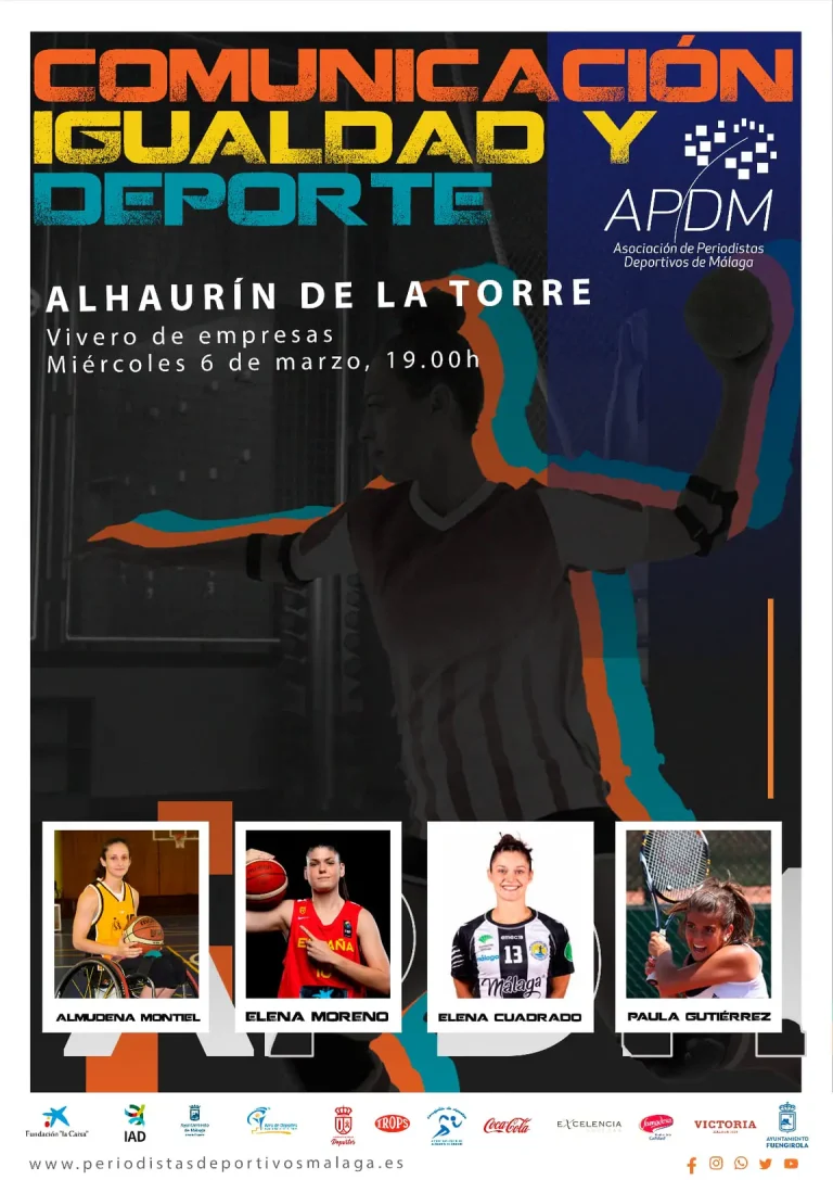 Mañana se celebra en Alhaurín de la Torre la jornada de la asociación de periodistas deportivos de Málaga «Comunicación, Igualdad y Deporte»