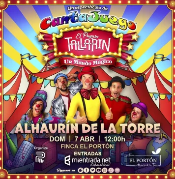 Este domingo llega ‘El payaso Tallarín’ a El Portón de la mano de Cantajuego