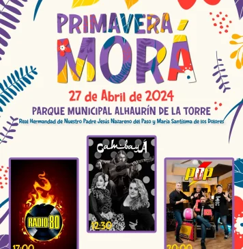 Los Moraos de Alhaurín de la Torre, celebran el sábado, 27 de abril, su ‘Primavera Morá’ en el Parque Municipal Los Moraos celebran el sábado, 27 de abril, su ‘Primavera Morá’ en el Parque Municipal
