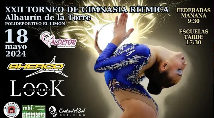 Más de 600 Deportistas se darán cita el sábado en Alhaurín de la Torre en la XXII Edición del Torneo de Gimnasia Rítmica