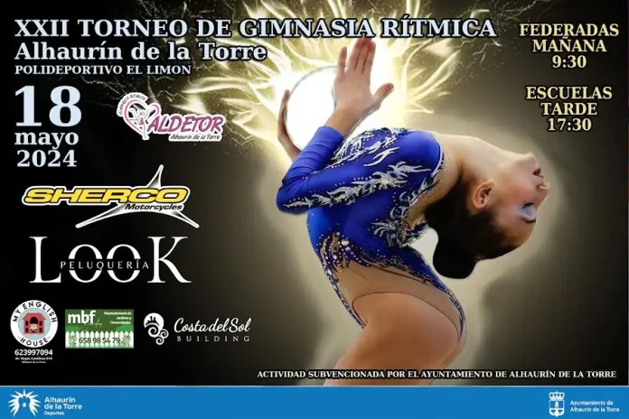 Más de 600 Deportistas se darán cita el sábado en Alhaurín de la Torre en la XXII Edición del Torneo de Gimnasia Rítmica