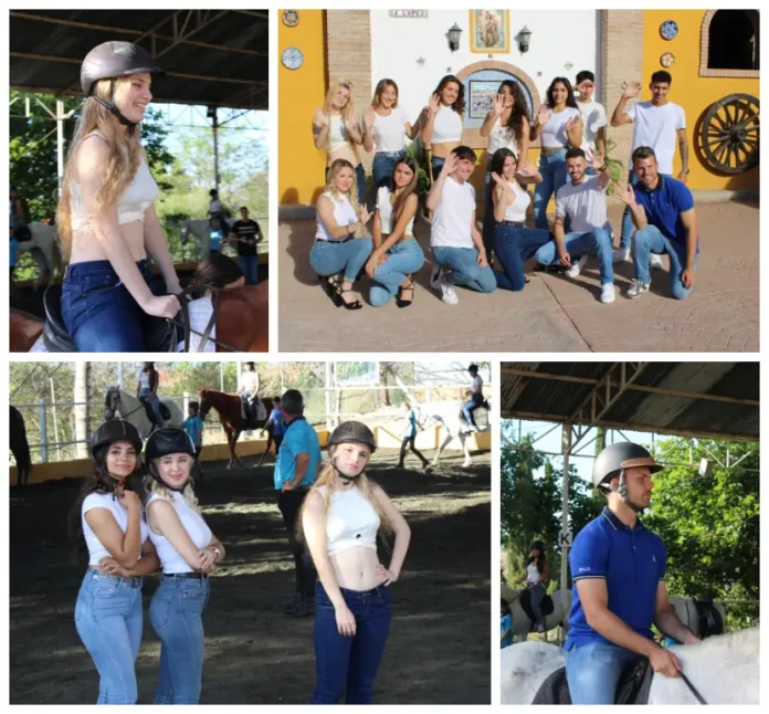 Los aspirantes a Reina y Míster de la Feria comienzan sus actividades con una visita al Centro Ecuestre Víctor López