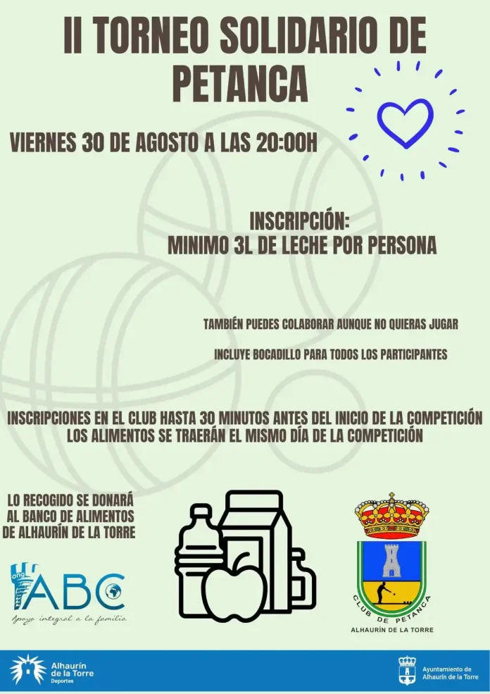 II Torneo Solidario de Petanca a Beneficio de ABC - ONG Alhaurín