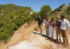 El presidente de la Junta ha visitado en la Sierra de Mijas la zona afectada por el incendio de julio de 2022