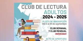El 2 de septiembre comenzará el plazo para inscribirse en los clubes de lectura