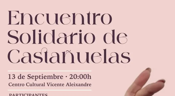 Organizado un encuentro solidario de castañuelas para el viernes 13 de septiembre