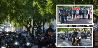 Más de mil motoristas participan en una ruta solidaria en honor a la Virgen del Pilar en Alhaurín de la Torre