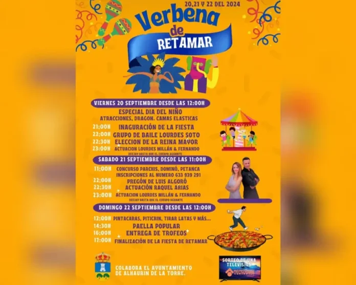 La barriada Retamar de Alhaurín de la Torre celebra su gran verbena este próximo fin de semana 